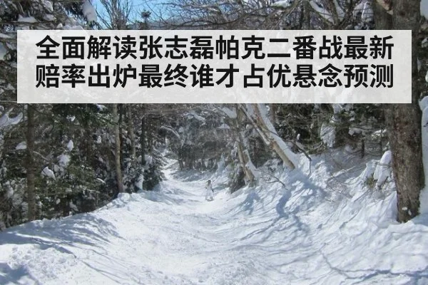 全面解读张志磊帕克二番战最新赔率出炉最终谁才占优悬念预测